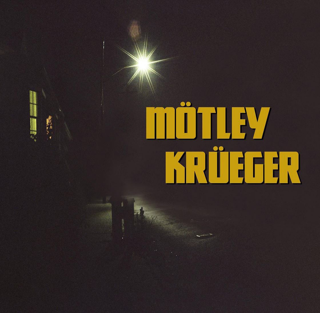 Motley Krueger album cover design 35mm film background 70s style asthetic